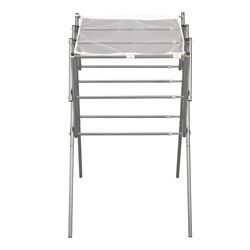 Household Essentials 34 in. H X 34 in. W X 25 in. D Metal Accordian Collapsible Clothes Drying Rack