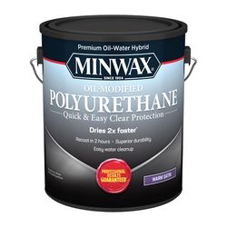 Minwax Oil-Modified Satin Clear Water-Based Polyurethane 1 gal