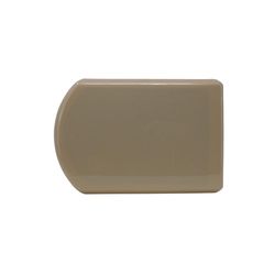 Shepherd Hardware Black/Brown 1/2 in. Adhesive Plastic Chair Glide 4 pk