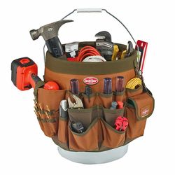 Bucket Boss 18 in. W X 12 in. H Polyester Bucket Organizer 56 pocket Brown 1 pc