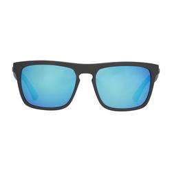 Huk Siwash Sunglasses Unisex Matte Black Frame Blue Lens Polarized