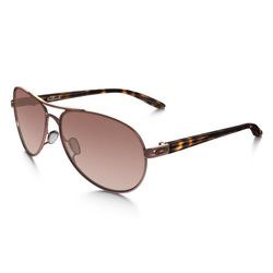 Oakley Feedback Sunglasses Women's Tortoise Frame Rose Lens