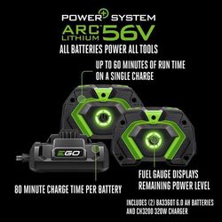 EGO Power+ HPW3204 3200 psi Battery 1.2 gpm Pressure Washer Kit (Battery & Charger) W/ (2) 6AH BATTERIES