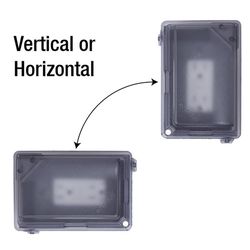 Sigma Rectangle Plastic 1 gang 5.98 in. H X 4.02 in. W Weatherproof Cover