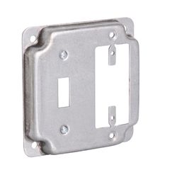Southwire Square Steel 2 gang 4 in. H X 4 in. W Box Cover