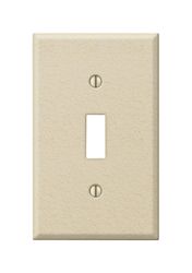 Amerelle Pro Wrinkle Ivory 1 gang Stamped Steel Toggle Wall Plate 1 pk