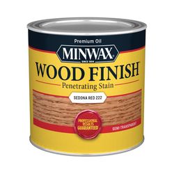 Minwax Wood Finish Semi-Transparent Sedona Red Oil-Based Penetrating Wood Stain 1/2 pt