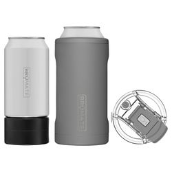 BruMate Hopsulator 16 oz Trio Matte Gray BPA Free Can Insulator