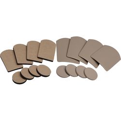 Shepherd Hardware Tan 1 in. Push-On Plastic Chair Glide 16 pk