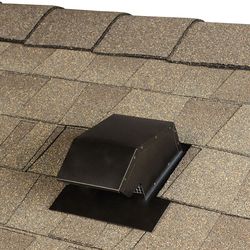 GAF Master Flow Galvanized Black Steel Goose Neck Vent
