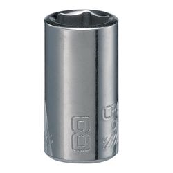 Craftsman 8 mm S X 1/4 in. drive S Metric 6 Point Standard Shallow Socket 1 pc