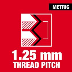 Milwaukee Metric M14X1.25 mm Straight Flute Plug Tap