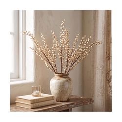Good Tidings Creamy White Berry Spike Stem