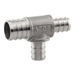 Boshart Industries 3/4 in. PEX X 1/2 in. D PEX Stainless Steel Tee