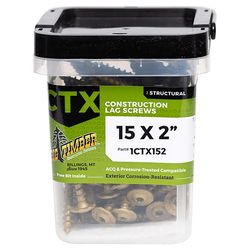 Big Timber No. 15 Ga. X 2 in. L Star Round Head Coarse Construction Screws