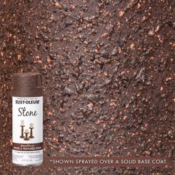 Rust-Oleum Stone Effect Mineral Brown Spray Paint 12 oz