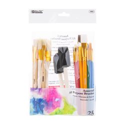 Bazic Products Assorted Paint Brush Set