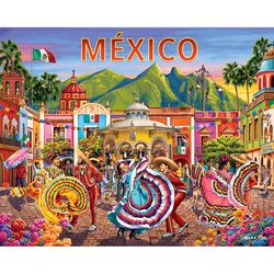 Boardwalk Mexico Jigsaw Puzzle Multicolored 1000 pc