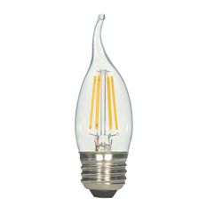 Satco . CA10 E26 (Medium) LED Bulb Warm White 25 Watt Equivalence 2 pk