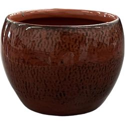 Robert Allen 4 in. D Steel Petite Braeburn Planter Sienna Haze