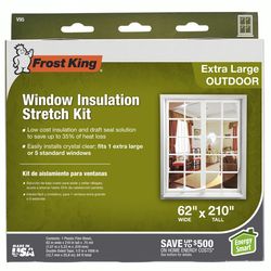 Frost King Outdoor Window Film Insulator Kit 210 in. L X 62 in. W 1 sheet
