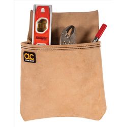 CLC 1 in. W X 12.75 in. H Suede Tool Pouch 1 pocket Tan 1 pc