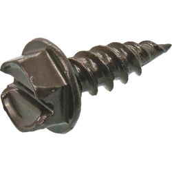 Grip-Rite No. 8 Sizes X 1/2 in. L Slotted Hex Head Gutter Screws 100 pk