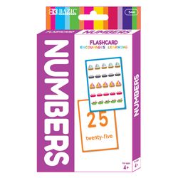 Bazic Products Numbers Flash Card