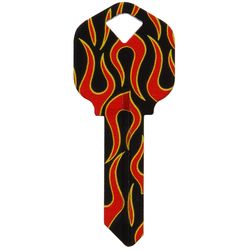 HILLMAN Wackey Flames House/Office Universal Key Blank Single