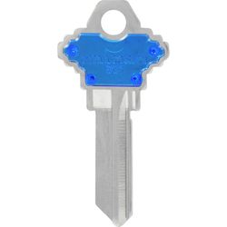 HILLMAN ColorPlus House/Office Key Blank Single Blue