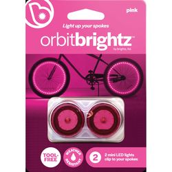 Brightz Orbit Brightz Plastic/Rubber LED Bike Accessory Pink