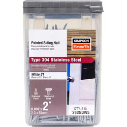 Simpson Strong-Tie 6D 2 in. Siding Coated Stainless Steel Nail Round Head 5 lb