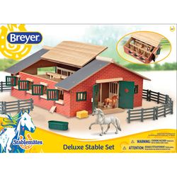 Breyer Stablemates Toy Horse Stable Set 18 pc