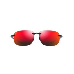 Maui Jim Hookipa Sunglasses Unisex Matte Black Frame Hawaii Lava Lens Polarized