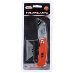JMK Illinois Industrial Tool Lockback Folding Utility Knife Orange 1 pc