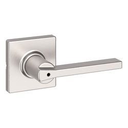Kwikset Casey Square Satin Nickel Privacy Lever