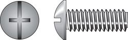 HILLMAN No. 1/4-20 Ga. X 1 in. L Combination Truss Head Zinc-Plated Steel Machine Screws 100 pk