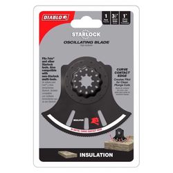 Diablo Starlock 3-1/2 in. X 3-1/2 in. W Bi-Metal Curved Contact Edge Oscillating Blade Insulation 1