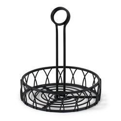Spectrum Twist Black Steel Condiment Stand