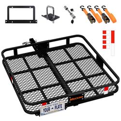 Mockins 40x40x6 Square Trailer Hitch Cargo Carrier 1 pk