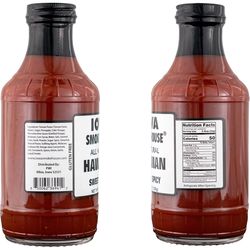 IOWA SMOKEHOUSE Sweet and Spicy Hawaiian BBQ Sauce 19 oz
