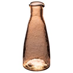Karma 7 in. H X 3 in. L Fawn Glass Hammered Carafe