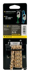 Nite Ize CamJam 5/32 in. D X 2 in. L Black Twisted Plastic Tie-Down Rope