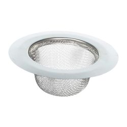 Ace 4-1/2 in. D Stainless Steel Sink Strainer Silver/White