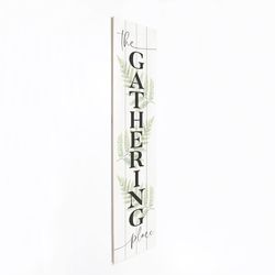 P Graham Dunn Multicolored Wood 60 in. H X 14 in. L X 0.75 in. W The Gathering Place Porch Sign