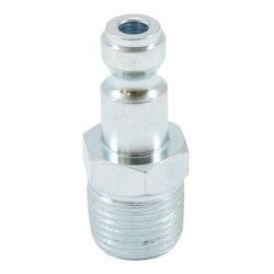Forney Steel Air Plug 3/8 in. Male X 1/4 in. 1 pc