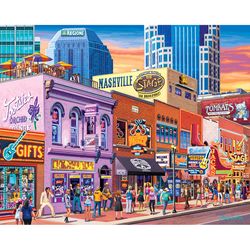 Boardwalk Nashville Music City Jigsaw Puzzle Multicolored 500 pc