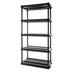 Plano 73 in. H X 36 in. W X 18 in. D Plastic 5-Tier Shelving Unit