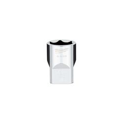 Milwaukee 13/16 in. S X 1/2 in. drive S SAE 6 Point Standard Socket 1 pc
