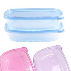Chef Craft Blue Plastic Food Storage Containers 30 oz